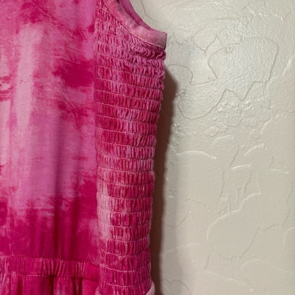 J Jason Wu Plus Size Pink Tie Dye Jersey Knit Sleeveless Maxi Sun Dress 2X - Picture 4 of 8
